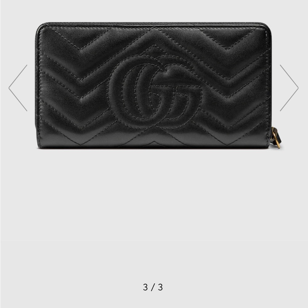 Gucci Marmont Calfskin Matelasse Zippy Wallet 🔥 - Picture 11 of 12